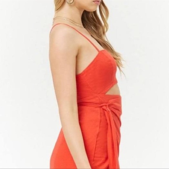 Forever 21 Wrap Cut Out Mini Dress - Picture 2 of 4